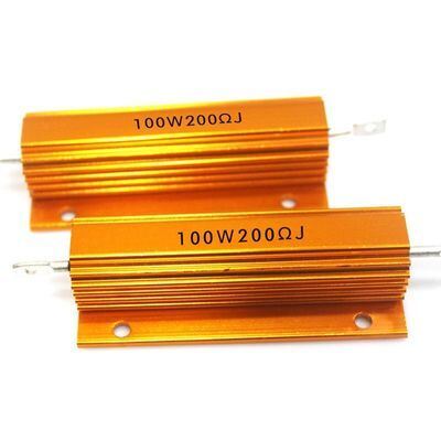 Качество RX24 50W 6RJ Автомобильный светодиодный резистор 6 Ом Высоковольтный резистор силовой нагрузки Золотой алюминиевый корпус фабрика
