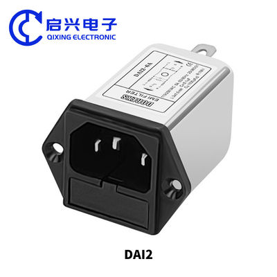 DAI2 10A Однофазный EMI AC фильтр с разъемом IEC