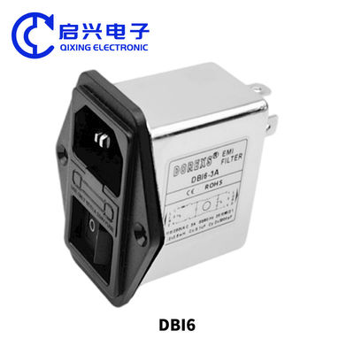 Фильтр DBI6 EMI, фильтр шума линий питания переменного тока 6A с розеткой IEC