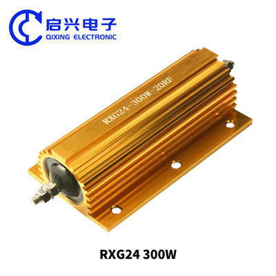 RX24 Высокопроизводительный проволочный резистор RXG24 300w 20 Ом Золотой корпус из алюминия Резистор теплорассеивания