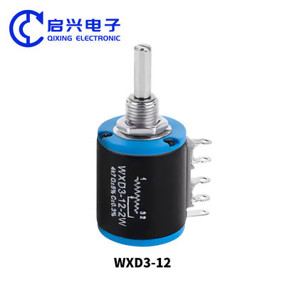 WXD3-12 Precision Multi Turn Wirewound Potentiometer Сдвигающийся реостат с регулируемым резистором 5 оборотов