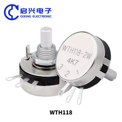 WTH118-2W 100k Dual Gang Potentiometer с переключателем углеродного линейного переменного вращения
