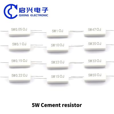 Керамический резистор 5W 10W 0,25R 0,5R 3R 27R 12R 100R 5% для высокомощных приложений