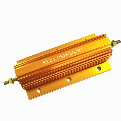 RX24 100W Золото Алюминиевое Огражденное Силовое сопротивление Силовое сопротивление Динамическое тормозное сопротивление