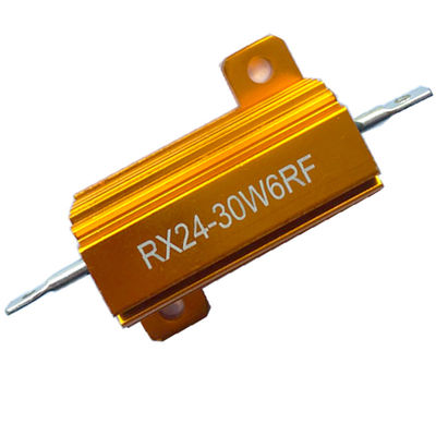 RX24 30W Золото Алюминиевое Установленное проволочное сопротивление Силовое сопротивление Силовое сопротивление Динамическое тормозное сопротивление