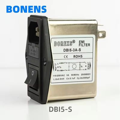 DBI5-S EMI фильтр с двойным предохранителем и переключателем для оптовых покупок и низкого минимального заказа