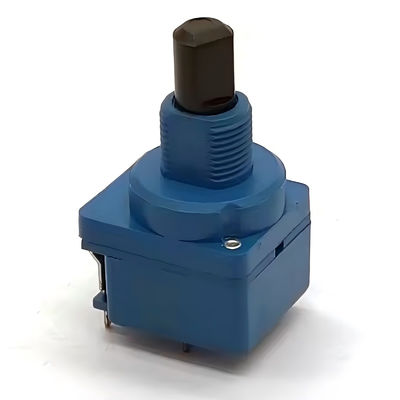 WH116AK Профессиональный OEM ROHS Углеродная пленка 16mm 10K 47k 50K 100K 500K Ротационный потенциометр с 10A вращающимся двойным переключателем