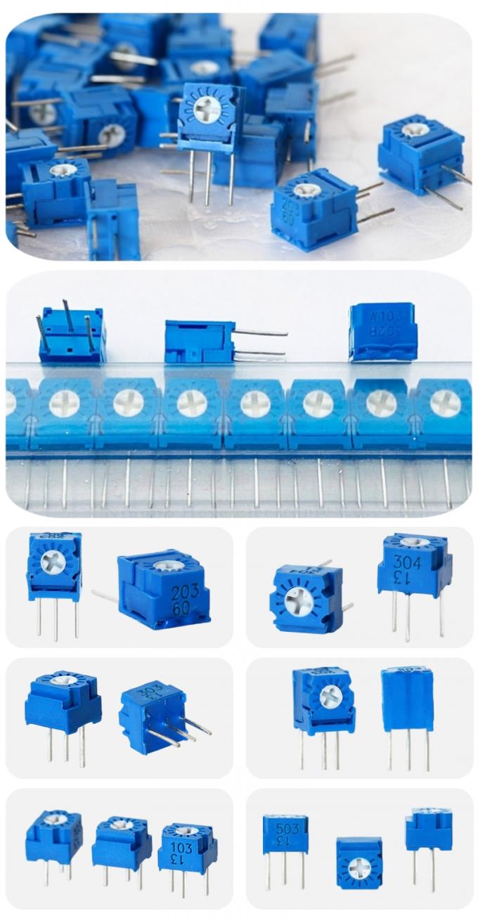 3323 Серия Одноразовый поворот Металлическая стеклянная глазурь Тример Потенциометр 3323s 2