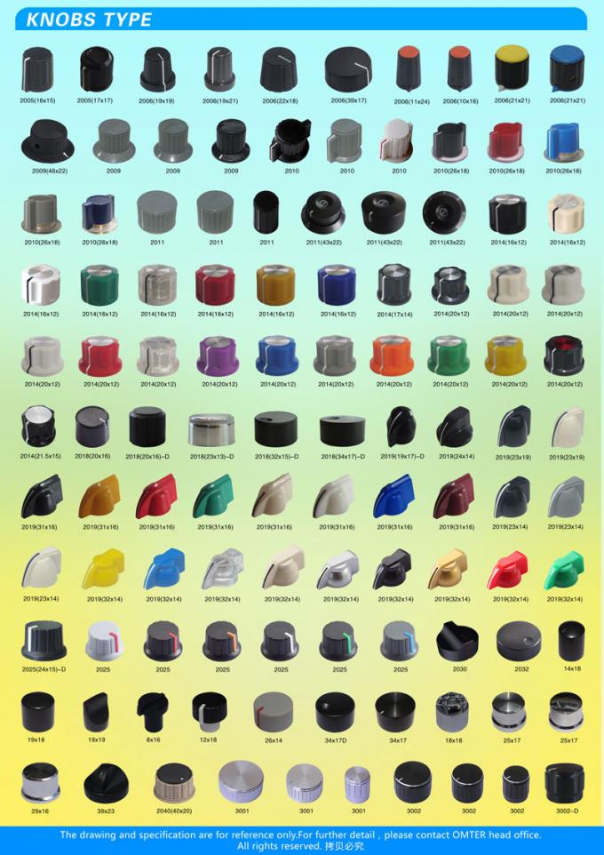 AG1 D вал 15X16 мм Пластиковые пуговицы потенциометра Различные виды Электронные аксессуары 11