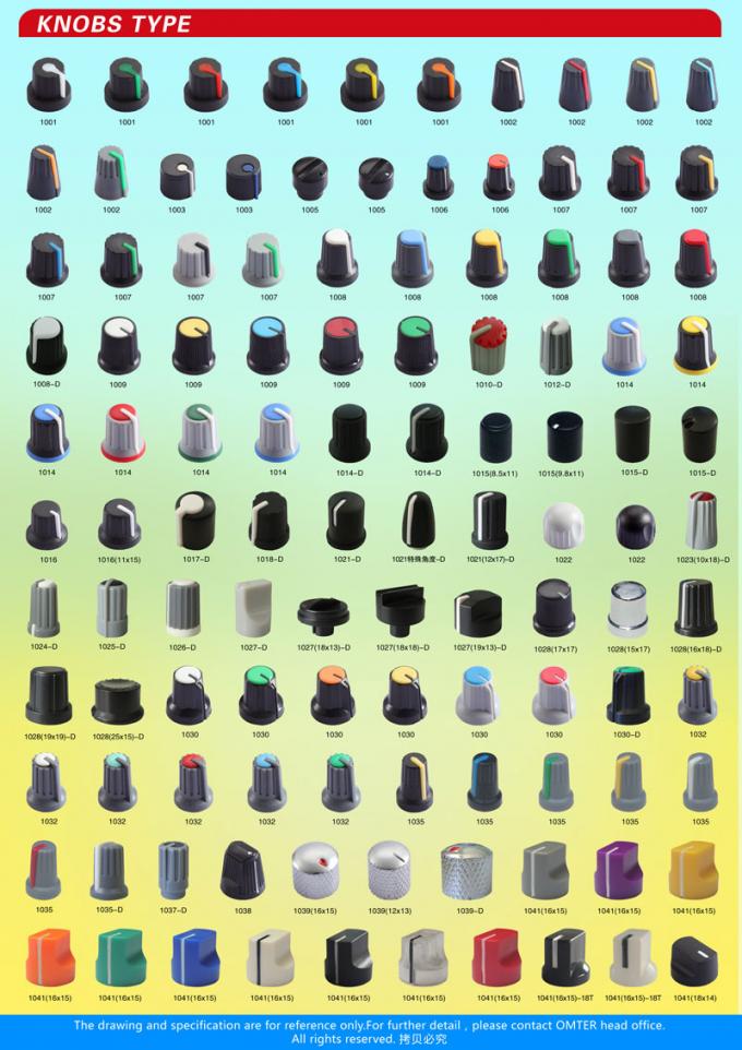 AG1 D вал 15X16 мм Пластиковые пуговицы потенциометра Различные виды Электронные аксессуары 12