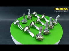 RV17 изогнутый штырьковый потенциометр с угольной пленкой и выключателем